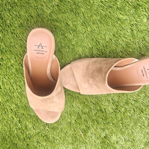 NEW Aquatalia Carmina Suede Mule Sandals - Picture 9 of 10